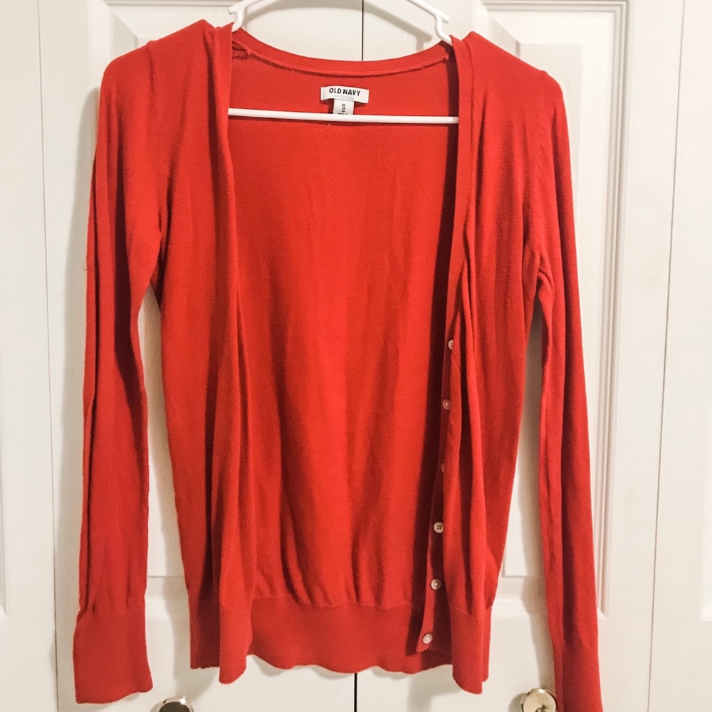 Red Old Navy Cardigan